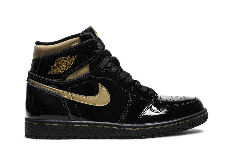 Air Jordan 1 Retro High OG 'Black Metallic Gold' — Black/Black/Metallic Gold