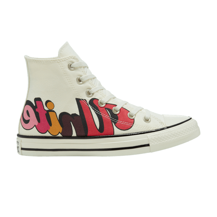 Converse Wmns Chuck Taylor All Star High 'Girls Unite' — Egret/Egret/Black