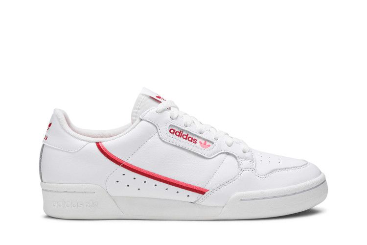 Adidas Wmns Continental 80 'White Scarlet Flash Red' — Cloud White/Scarlet/Flash Red