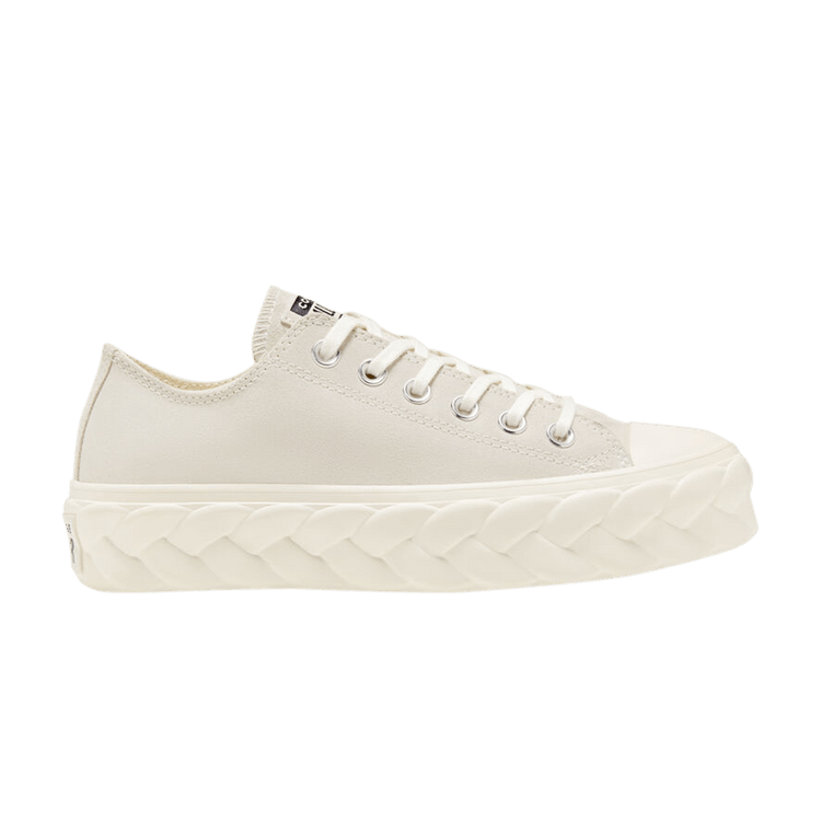Converse Wmns Chuck Taylor All Star Platform Low 'Runway Cable - Egret' — Egret/Black/Egret