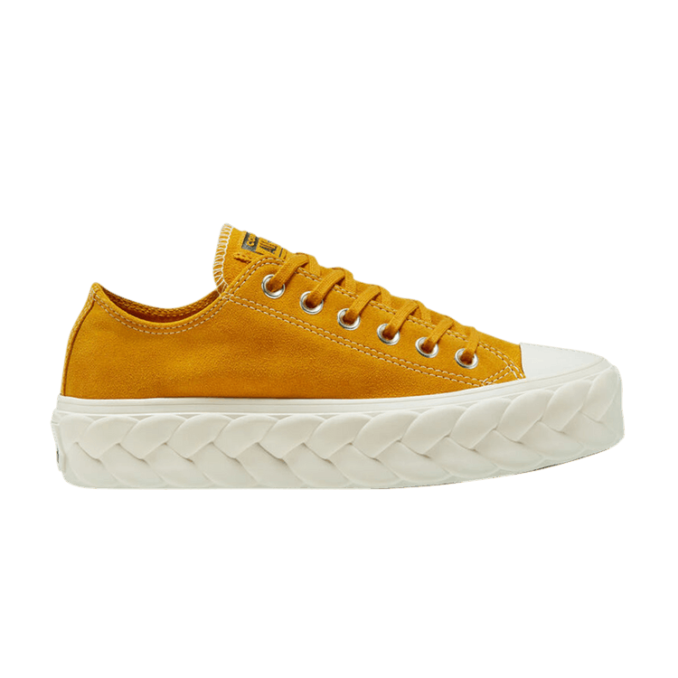 Converse Wmns Chuck Taylor All Star Platform Low 'Runway Cable - Saffron Yellow' — Saffron Yellow/Saffron Yellow