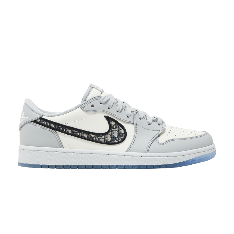 Dior x Air Jordan 1 Low — Wolf Grey/Sail/Photon Dust/White