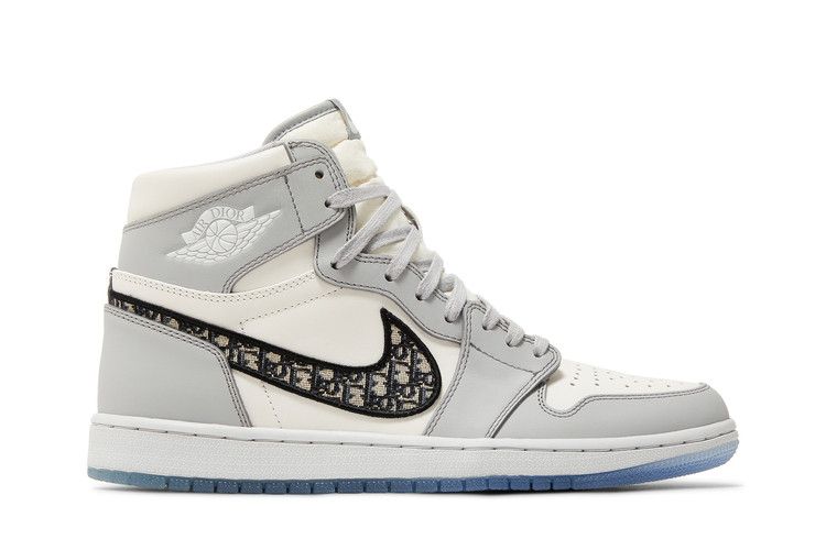 Dior x Air Jordan 1 High — Wolf Grey/Sail/Photon Dust/White