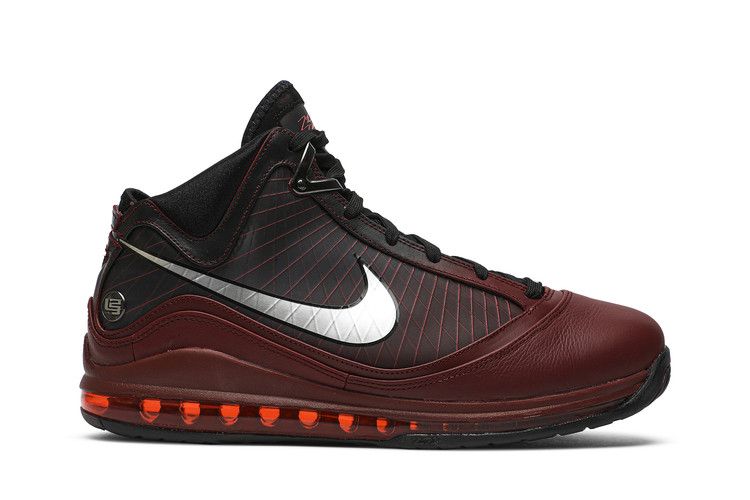 Nike Air Max LeBron 7 Retro QS 'Christmas' 2019 — Team Red/Metallic Silver/Black/Hot Red (2)