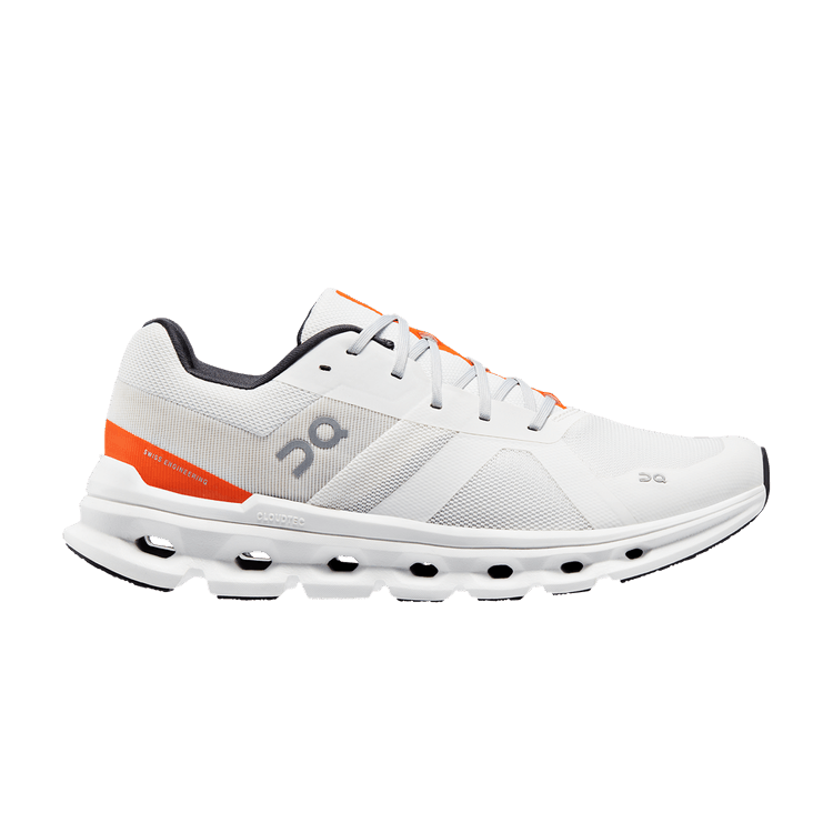 ON Cloudrunner Wide 'Undyed White Flame' — Undyed White/Flame