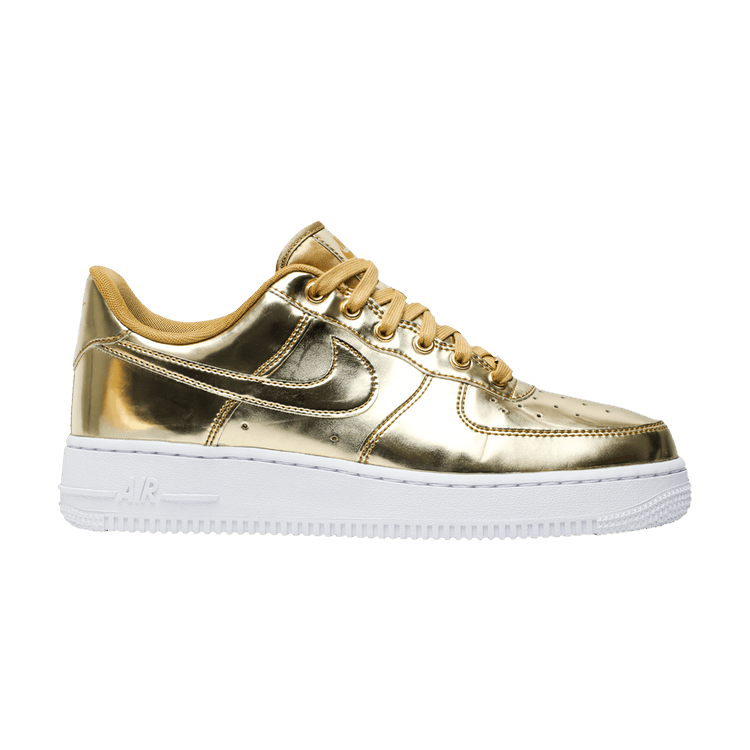 Nike Wmns Air Force 1 SP 'Liquid Metal - Gold' — Metallic Gold/White/Club Gold