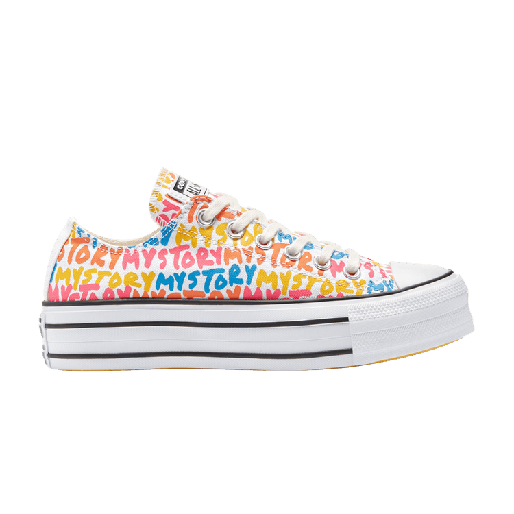 Converse Wmns Chuck Taylor All Star Platform Low 'My Story' — Egret/Amarillo/Bold Mandarin