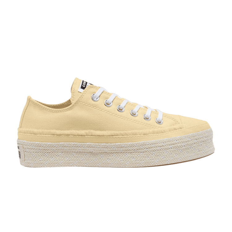Converse Wmns Chuck Taylor All Star Low 'Color Espadrille - Banana Cake' — Banana Cake/White