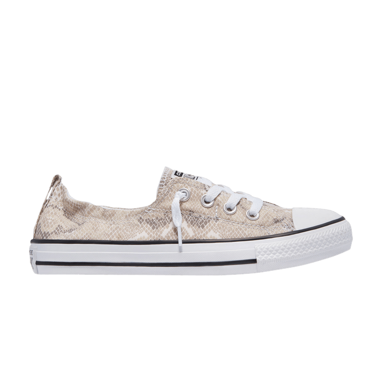 Converse Wmns Chuck Taylor All Star Shoreline Low 'Snake Print' — Pale Putty/Limestone Grey