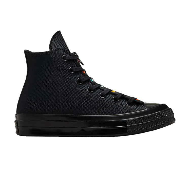 Converse Wmns Chuck 70 Zip High 'Surface Fusion - Black' — Black/Electric Aqua