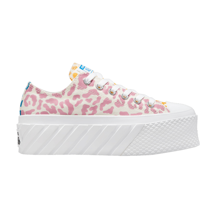 Converse Wmns Chuck Taylor All Star 2X Platform Low 'Welcome to the Wild' — Egret/Multi/White