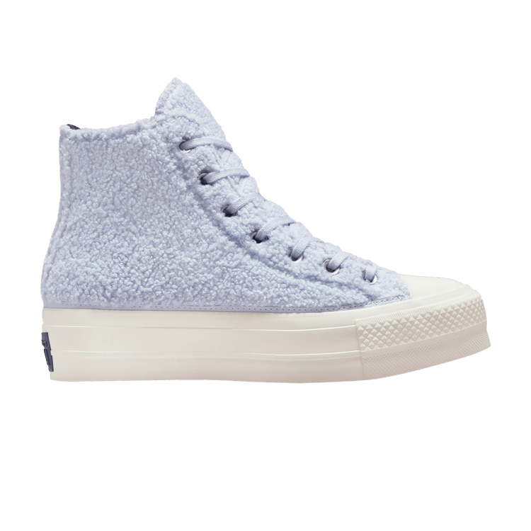 Converse Wmns Chuck Taylor All Star Platform High 'Cozy Sherpa - Ghost' — Ghost/Steel/Egret
