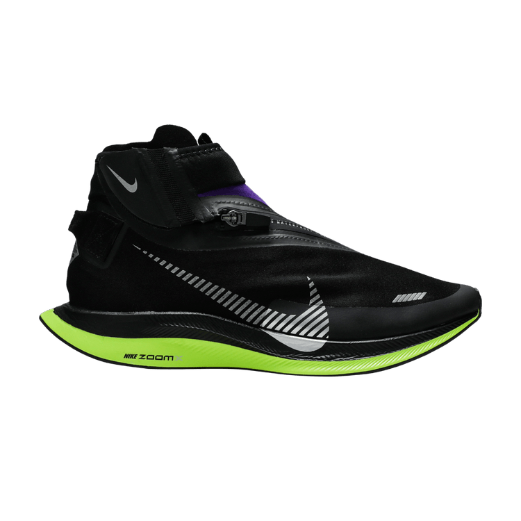 Nike Wmns Zoom Pegasus Turbo Shield WP 'Black Voltage Purple' — Black/Voltage Purple/Metallic Silver