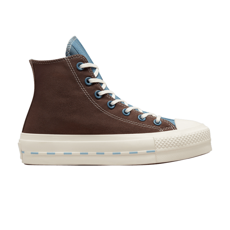 Converse Wmns Chuck Taylor All Star Lift Platform Crafted Canvas High 'Brazil Nut Indigo Oxide' — Brazil Nut/Indigo Oxide/Egret