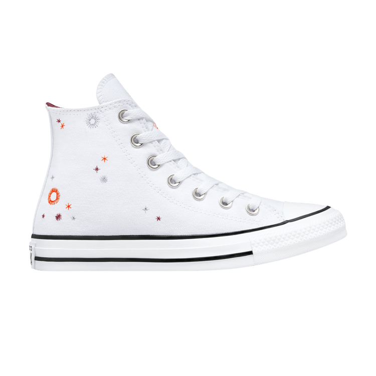 Converse Wmns Chuck Taylor All Star 'You Are on The Right Path' — White/Bold Mandarin