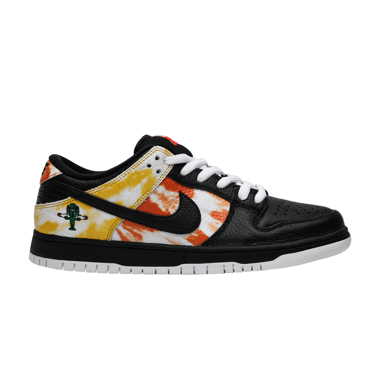 Nike Dunk SB Low 'Tie-Dye Raygun - Black' — Black/Orange Flash/Black
