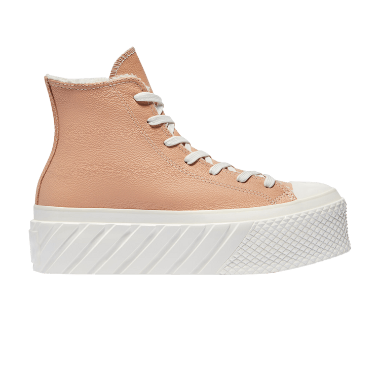 Converse Wmns Chuck Taylor All Star 2X Platform High 'Cozy Sherpa - Vachetta Beige' — Vachetta Beige/Vintage White