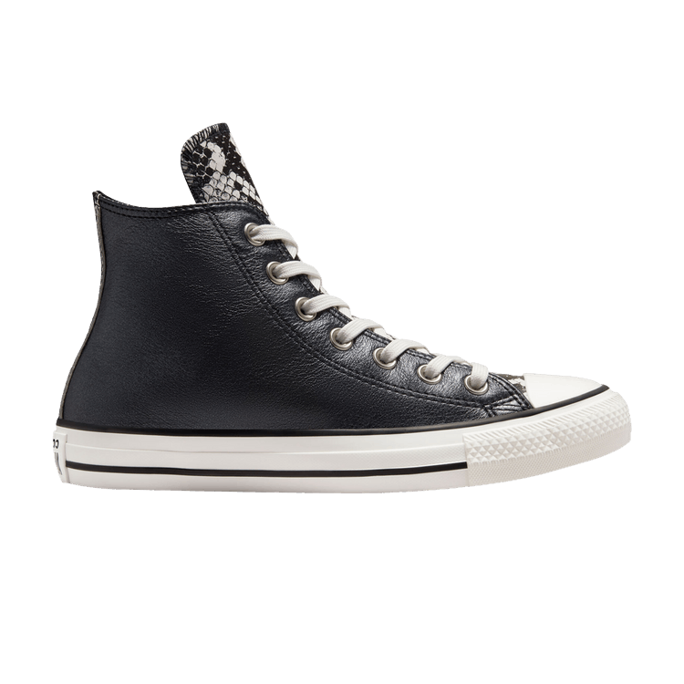 Converse Wmns Chuck Taylor All Star High 'Authentic Glam - Snakeskin' — Black/Vintage White/Black
