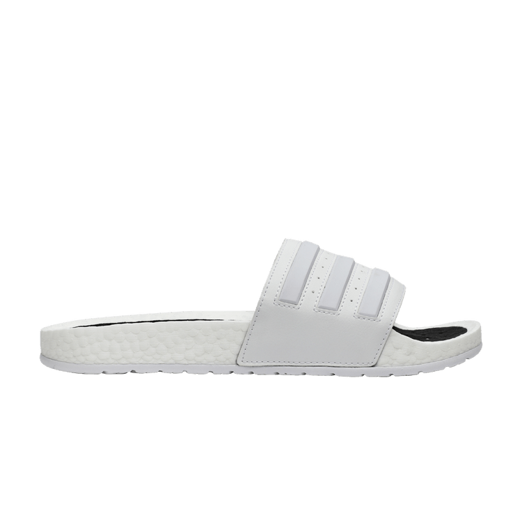 adidas Adilette Boost Slides 'Cloud White' — Cloud White/Cloud White/Cloud White