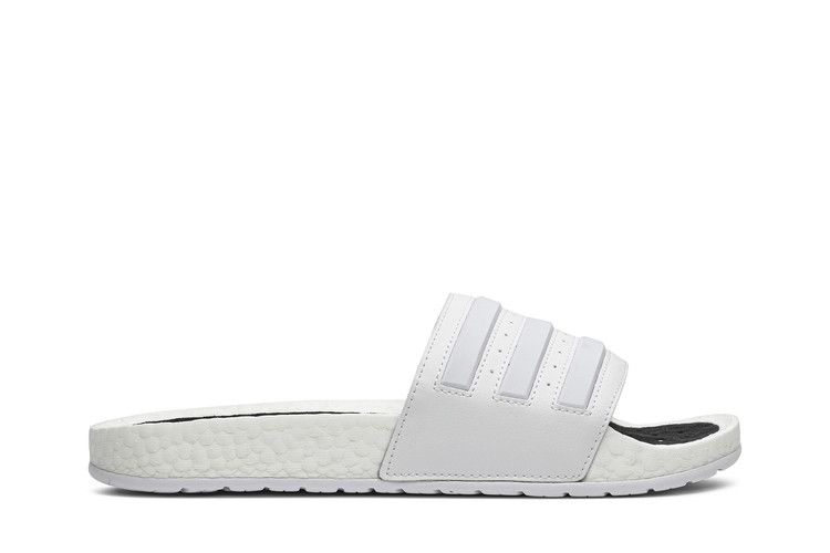 adidas Adilette Boost Slides 'Cloud White' — Cloud White/Cloud White/Cloud White