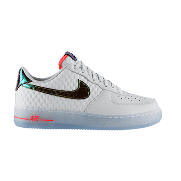 Nike Air Force 1 Low Premium — White/Hyper Punch/Metallic Gold