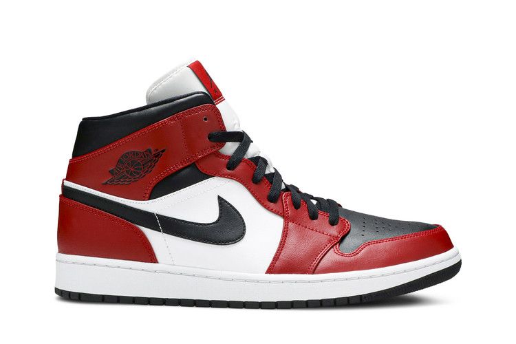 Air Jordan 1 Mid 'Chicago Black Toe' — Black/Gym Red/White