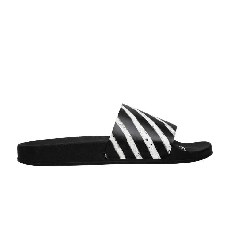 Off-White Sliders 'Graffiti - Black White' 2020 — Black/White