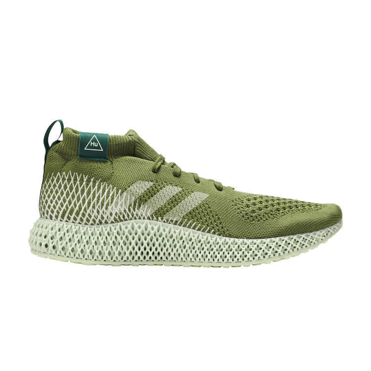 Pharrell Williams x adidas 4D Runner 'Olive' — White Tint/Core Green