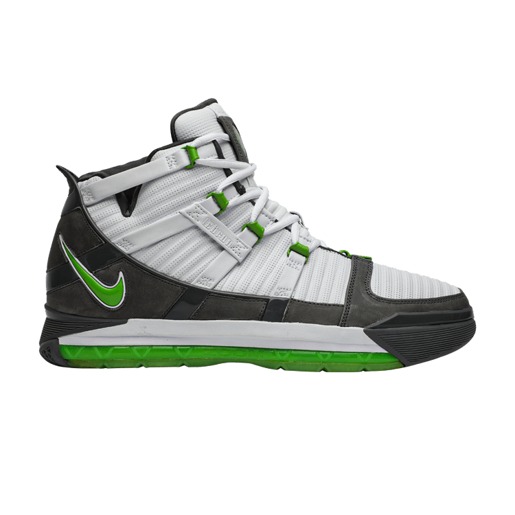 Nike Zoom LeBron 3 'Dunkman' Sample — White/Mean Green/Grey