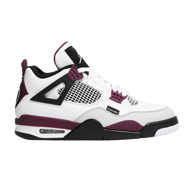 Paris Saint-Germain x Air Jordan 4 Retro 'Bordeaux' — White/Neutral Grey/Black/Bordeaux