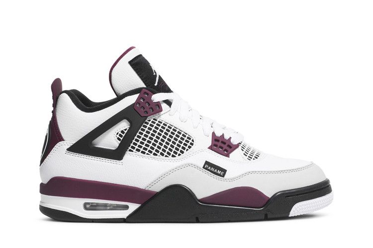 Paris Saint-Germain x Air Jordan 4 Retro 'Bordeaux' — White/Neutral Grey/Black/Bordeaux