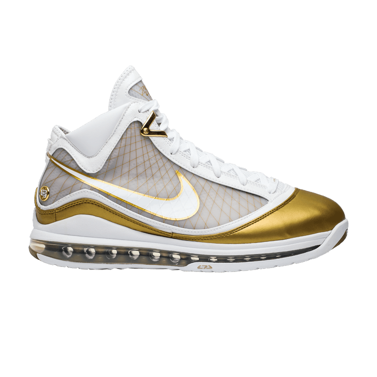 Nike Air Max LeBron 7 Retro QS 'China Moon' 2020 — White/White/Metallic Gold