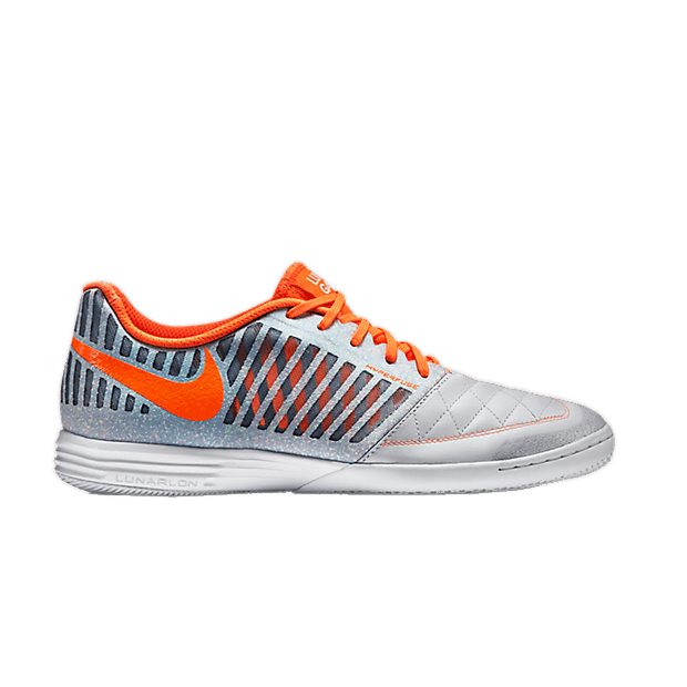 Nike FC247 LunarGato II — White/Wolf Grey/Cool Grey/Total Orange
