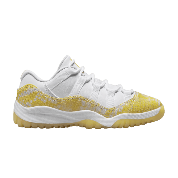 Air Jordan 11 Retro Low PS 'Yellow Snakeskin' — White/Tour Yellow/Sail