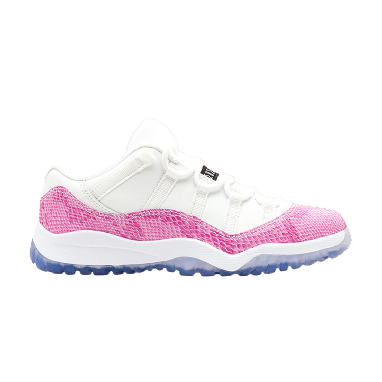 Air Jordan 11 Retro Low PS 'Snake' — White/Black-Pink