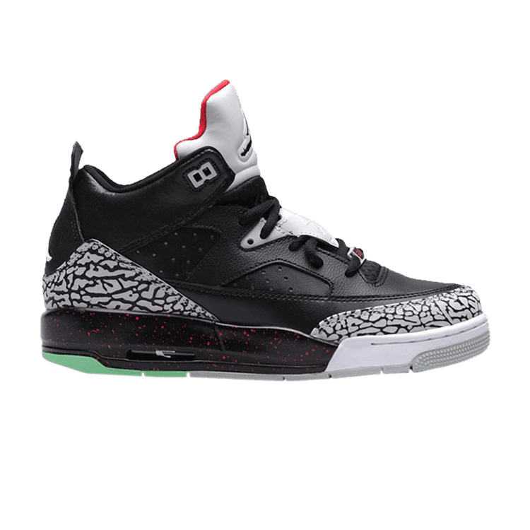 Air Jordan Son Of Mars Low GS 'Black Elephant' — Black/University Red/Grey Mist/Black