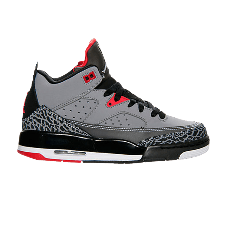 Air Jordan Son Of Mars Low GS 'Cement Grey Gym Red' — Cement Grey/Black/Gym Red/White