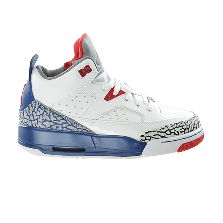 Air Jordan Sons of Mars Low 'True Blue' GS — White/True Blue/Fire Red