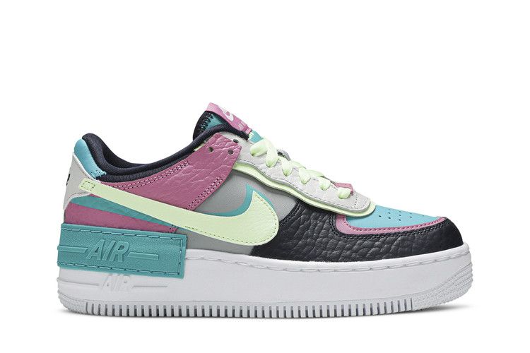 Nike Wmns Air Force 1 Shadow 'Multi-Color' — Light Smoke Grey/Barely Volt (2)