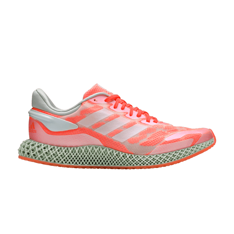 Adidas 4D Runner 'Signal Coral' — Footwear White/Footwear White/Signal Coral