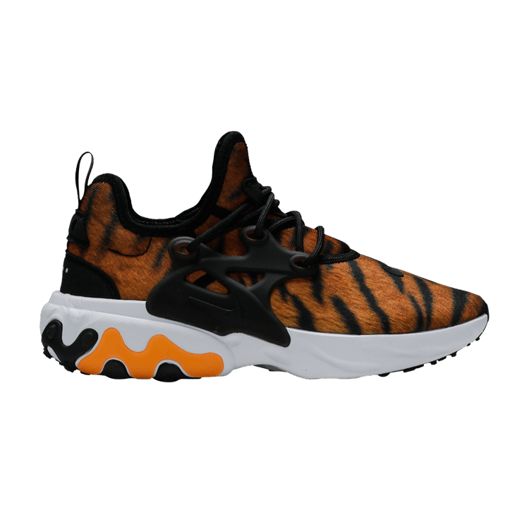 Nike React Presto Premium 'Tiger Print' — Magma Orange/White/Black