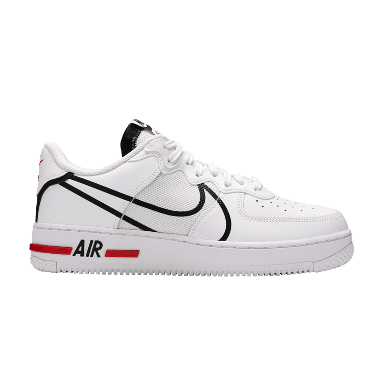 Nike Air Force 1 React 'D/MS/X' — White/Black/University Red