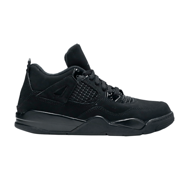 Air Jordan 4 Retro PS 'Black Cat' 2020 — Black/Black/Light Graphite