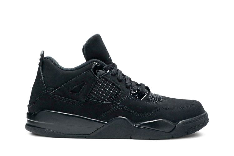 Air Jordan 4 Retro PS 'Black Cat' 2020 — Black/Black/Light Graphite