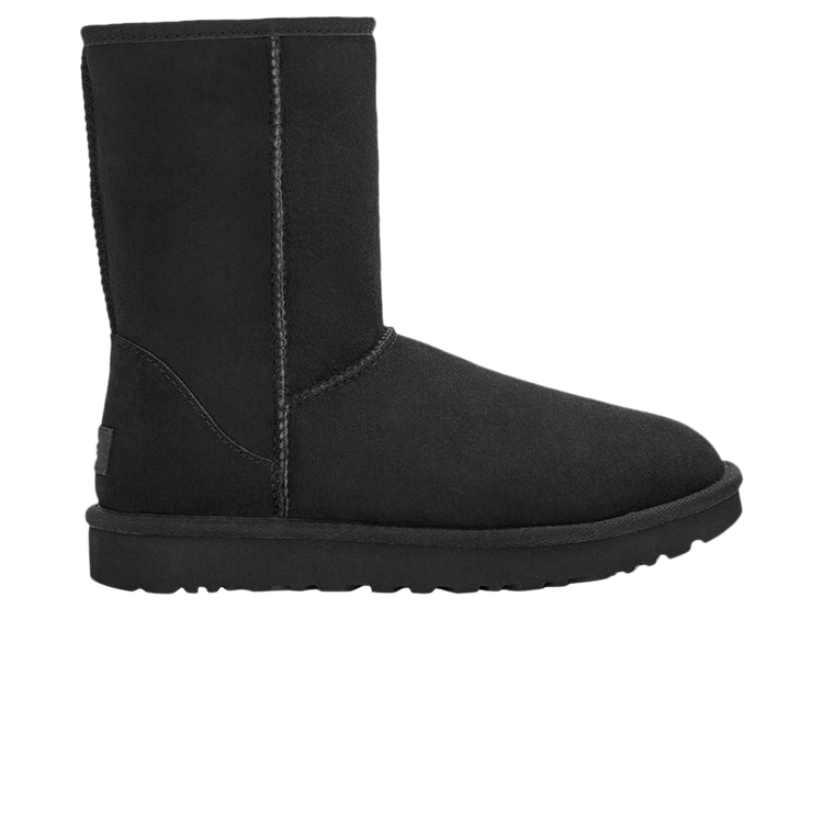 UGG Wmns Classic Short Boot 'Black' — Black