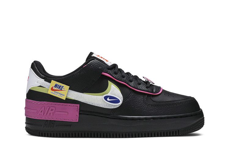 Nike Wmns Air Force 1 Shadow 'Cosmic Fuchsia' — Black/Limelight/Cosmic Fuchsia/White (2)