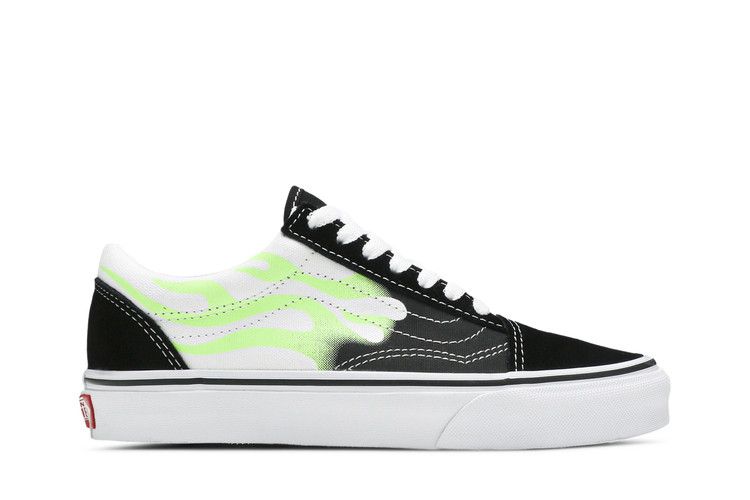 Vans Old Skool 'Flame Black White' — Black/True White