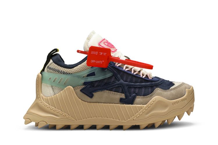 Off-White Wmns ODSY-1000 'Beige Blue' — Beige/Blue/White