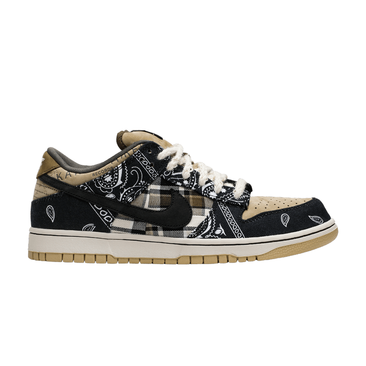 Travis Scott x Nike Dunk Low Premium QS SB 'Cactus Jack' — Black/Parachute Beige/Petra Brown