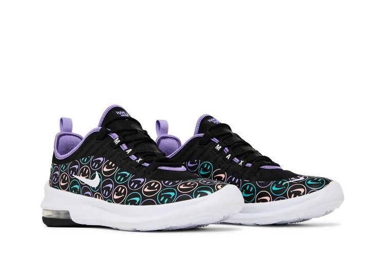 Air Max Axis Print GS 'Have A Nike Day' — Black/White/Space Purple/Hyper Jade